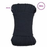 vidaXL Viacúčelové úžitkové lano 4 mm 50 m Královská modrá Polyester – Obrázok 4