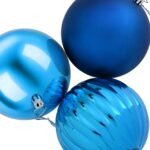 vidaXL Vianočná guľa set XL 9 ks Modrá Ø 15 cm Plast – Obrázok 4