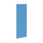 vidaXL Plisovaná roleta modrá 45x150 cm šírka látky 44,4 cm polyester – Obrázok 4