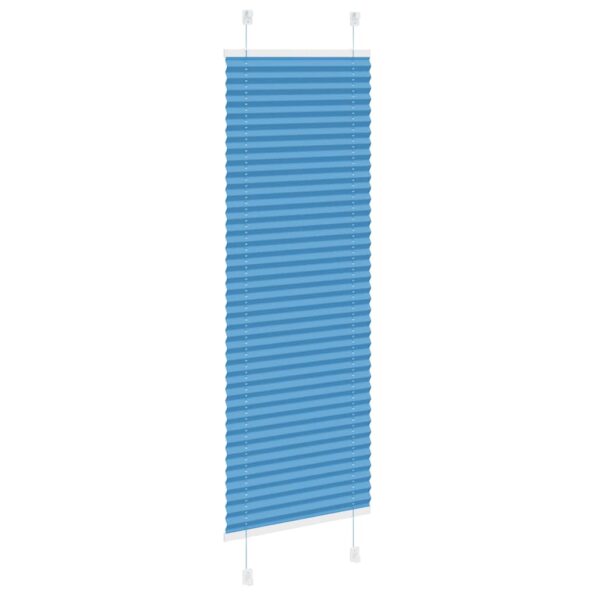 vidaXL Plisovaná roleta modrá 45x150 cm šírka látky 44,4 cm polyester – Obrázok 4