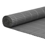 vidaXL Záhradný plot obojstranný sivý 1,8x3 m PVC – Obrázok 2