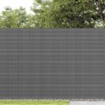 vidaXL Záhradný plot obojstranný sivý 1,8x3 m PVC – Obrázok 3