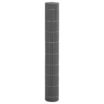 vidaXL Záhradný plot obojstranný sivý 1,8x3 m PVC – Obrázok 4
