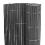 vidaXL Záhradný plot obojstranný sivý 1,8x3 m PVC – Obrázok 6
