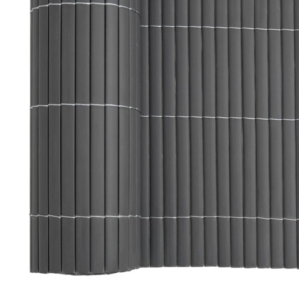 vidaXL Záhradný plot obojstranný sivý 1,8x3 m PVC – Obrázok 8