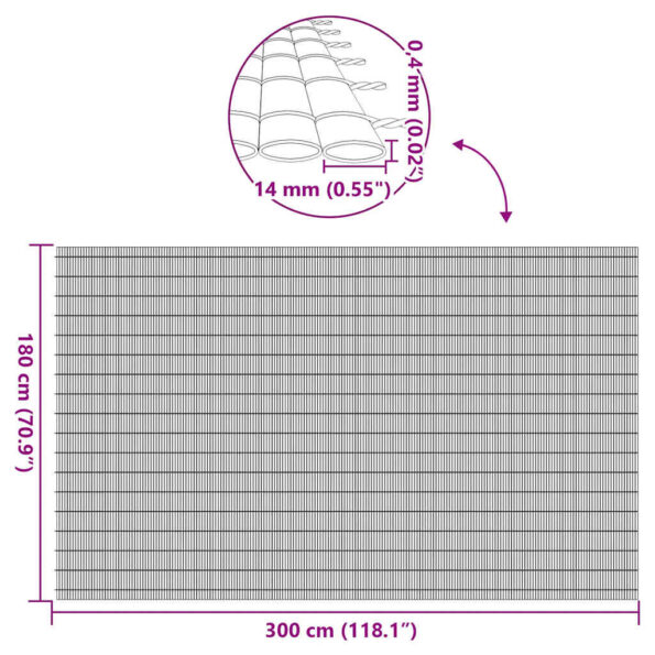 vidaXL Záhradný plot obojstranný sivý 1,8x3 m PVC – Obrázok 9