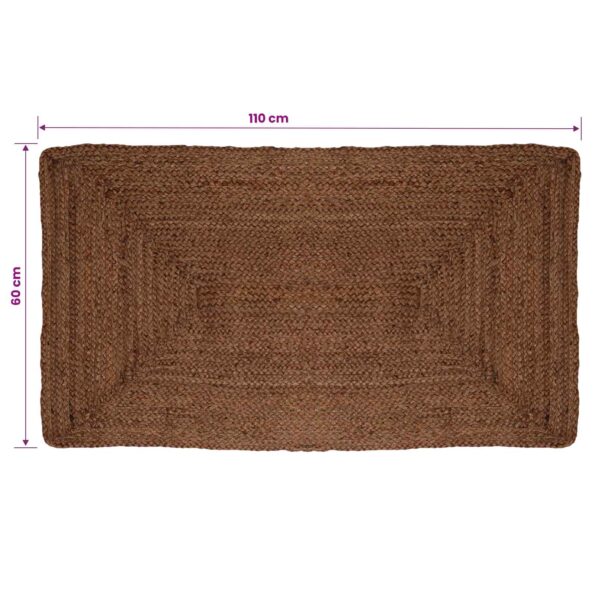 vidaXL Koberec do oblasti Sivá 60 x 110 cm Juta – Obrázok 5