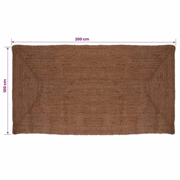 vidaXL Koberec do oblasti Sivá 100 x 200 cm Juta – Obrázok 5