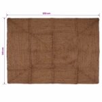 vidaXL Koberec do oblasti Sivá 140 x 200 cm Juta – Obrázok 5