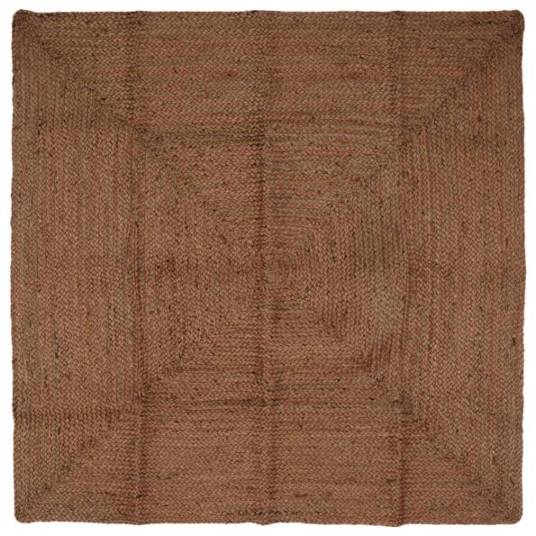 vidaXL Koberec do oblasti Sivá 160 x 160 cm Juta – Obrázok 2