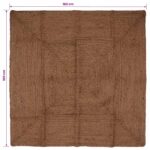 vidaXL Koberec do oblasti Sivá 160 x 160 cm Juta – Obrázok 5