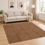 vidaXL Koberec do oblasti Sivá 200 x 200 cm Juta