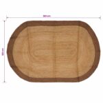 vidaXL Koberec do oblasti Sivá 122 x 183 cm Juta – Obrázok 5