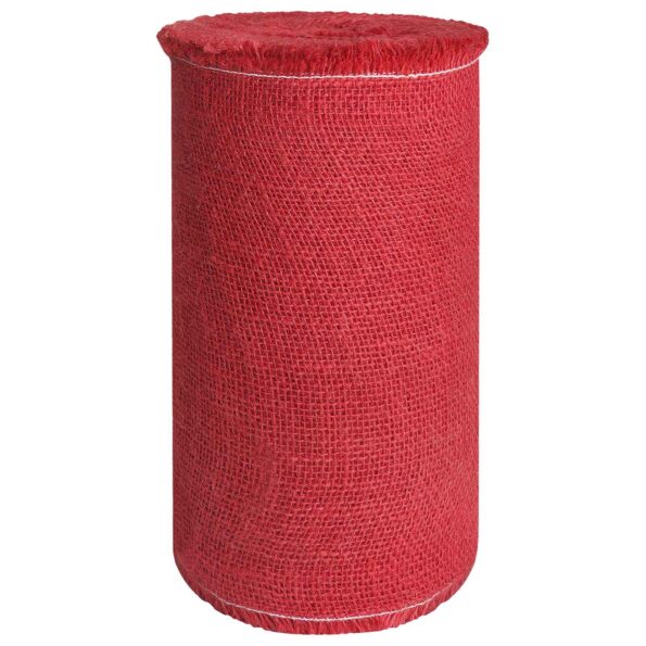 vidaXL Jutový rol 25 x 5000 cm Červená – Obrázok 3