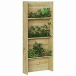 vidaXL Regály na rastliny Hnedá 50 x 15 x 117 cm – Obrázok 3
