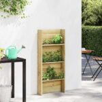 vidaXL Regály na rastliny Hnedá 50 x 15 x 117 cm – Obrázok 4