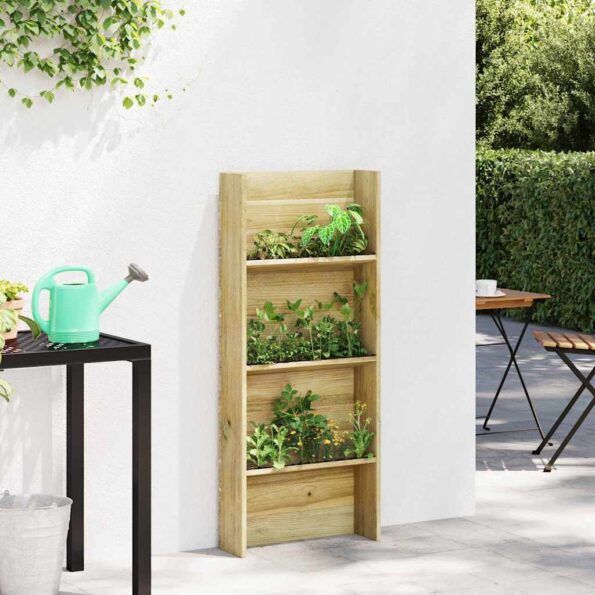 vidaXL Regály na rastliny Hnedá 50 x 15 x 117 cm – Obrázok 4