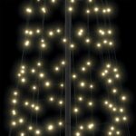 vidaXL LED vianočný stromček EKENAS 400 cm 800 LED Teplá biela Oceľ – Obrázok 7