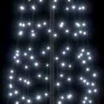 vidaXL LED vianočný stromček EKENAS 400 cm 800 LED Studená biela Oceľ – Obrázok 7