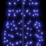 vidaXL LED vianočný stromček EKENAS 400 cm 800 LED Modrá Oceľ Modrá – Obrázok 7