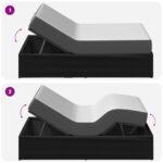 vidaXL Elektrický nastaviteľný rám postele Čierna 200 x 70 x 33,5 cm – Obrázok 10