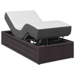 vidaXL Elektrický nastaviteľný rám postele Hnedá 200 x 70 x 33,5 cm – Obrázok 3