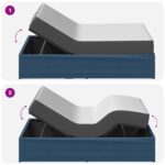 vidaXL Elektrický nastaviteľný rám postele Modrá 200 x 70 x 33,5 cm – Obrázok 10