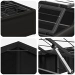 vidaXL Elektrický nastaviteľný rám postele Čierna 200 x 70 x 33,5 cm – Obrázok 8