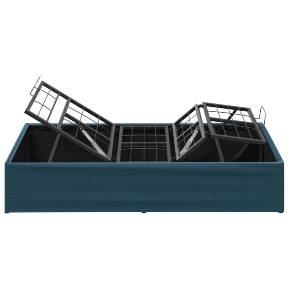vidaXL Elektrický nastaviteľný rám postele Modrá 200 x 70 x 33,5 cm – Obrázok 7