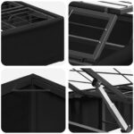 vidaXL Elektrický nastaviteľný rám postele Čierna 200 x 80 x 33,5 cm – Obrázok 8