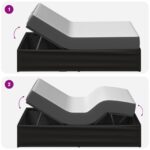 vidaXL Elektrický nastaviteľný rám postele Čierna 200 x 80 x 33,5 cm – Obrázok 10