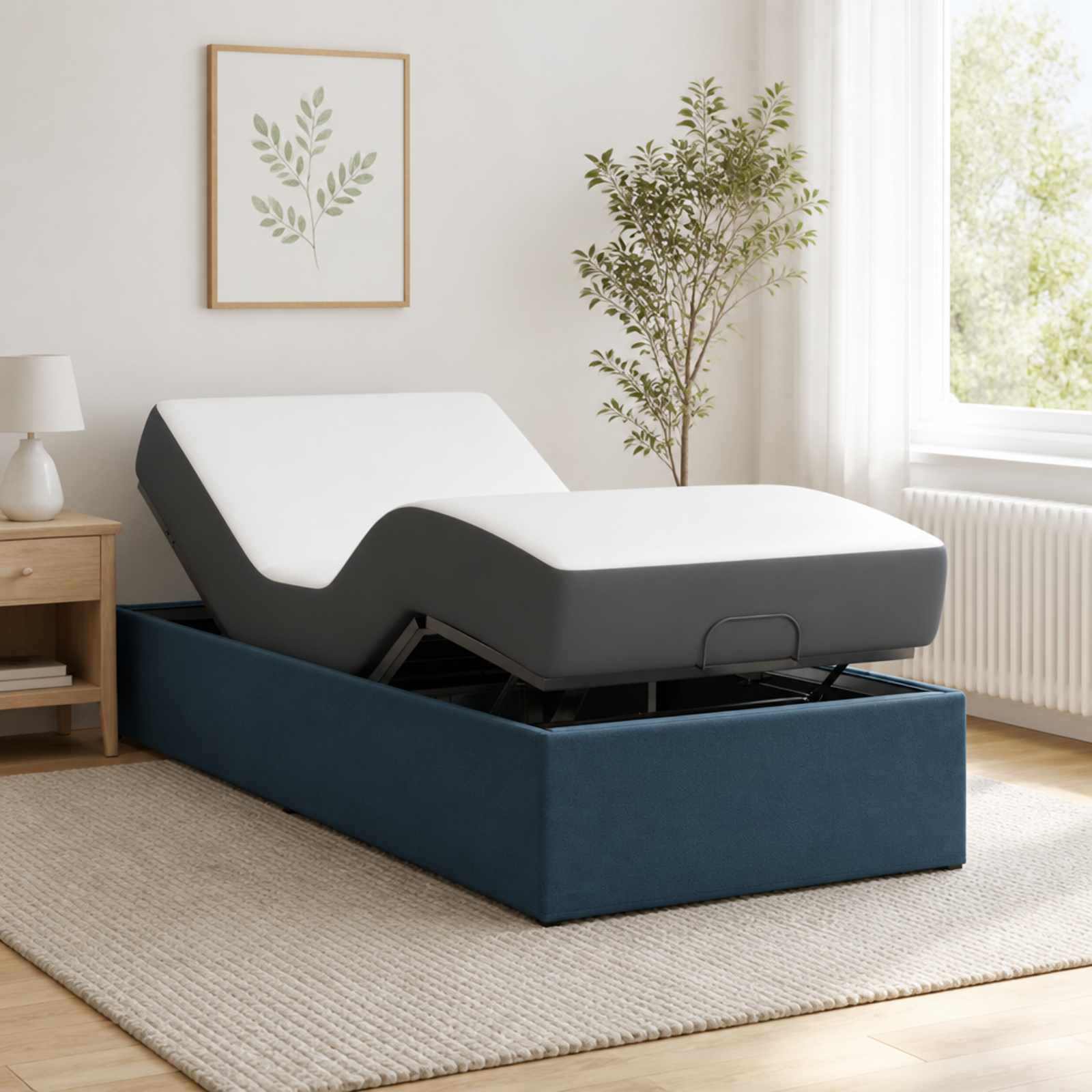 42037286_1.jpg vidaXL Elektrický nastaviteľný rám postele Modrá 200 x 80 x 33,5 cm – Obrázok 1