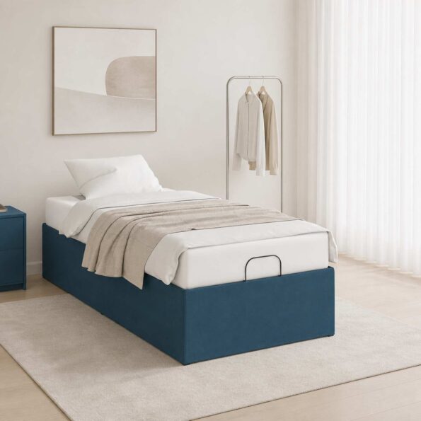 vidaXL Elektrický nastaviteľný rám postele Modrá 200 x 80 x 33,5 cm – Obrázok 4