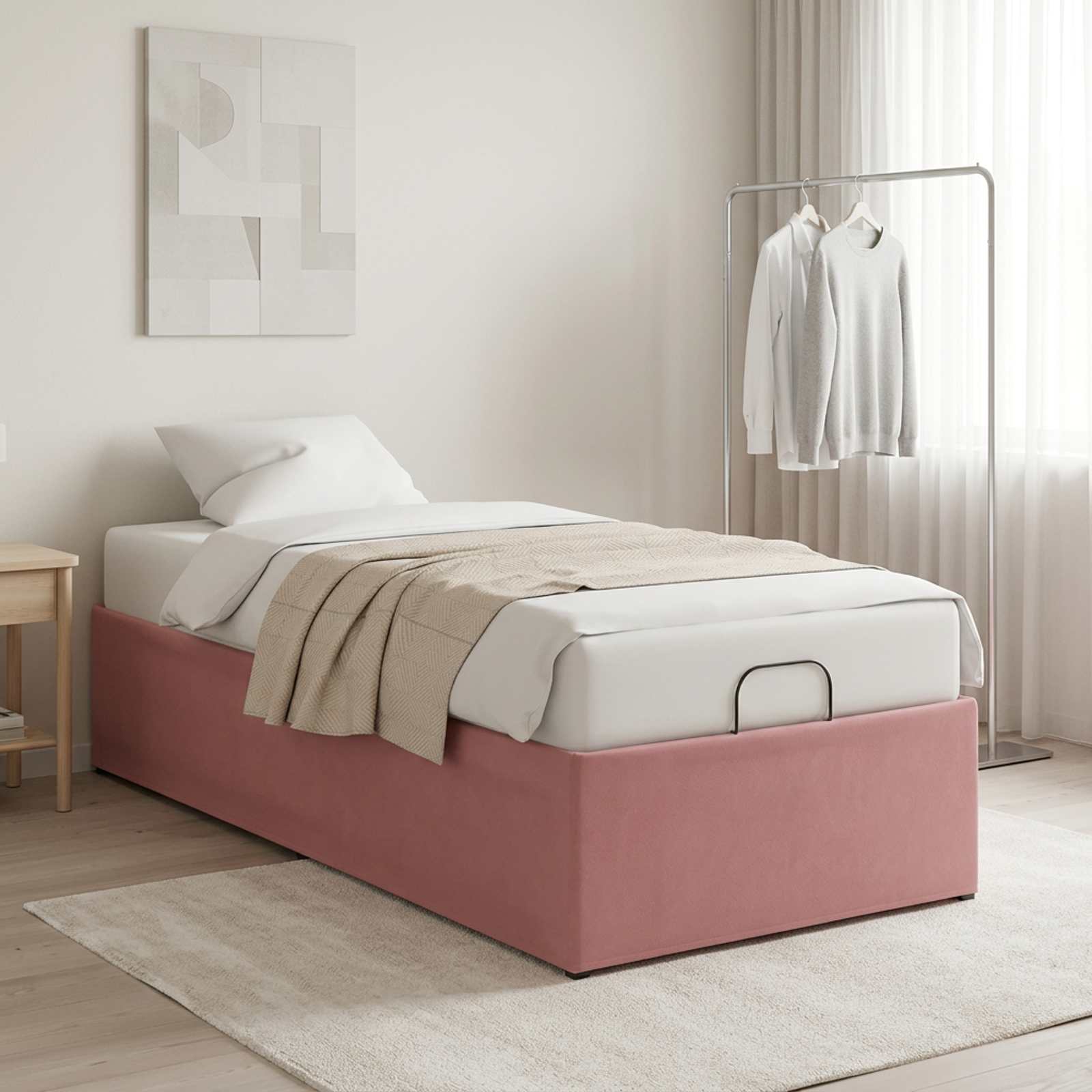 42037287_1.jpg vidaXL Elektrický nastaviteľný rám postele Ružová 200 x 80 x 33,5 cm – Obrázok 1