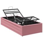 vidaXL Elektrický nastaviteľný rám postele Ružová 200 x 80 x 33,5 cm – Obrázok 2