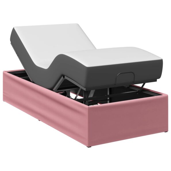 vidaXL Elektrický nastaviteľný rám postele Ružová 200 x 80 x 33,5 cm – Obrázok 3