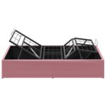 vidaXL Elektrický nastaviteľný rám postele Ružová 200 x 80 x 33,5 cm – Obrázok 7