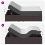 vidaXL Elektrický nastaviteľný rám postele Hnedá 200 x 90 x 33,5 cm – Obrázok 10