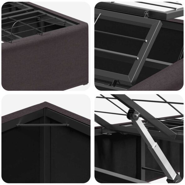 vidaXL Elektrický nastaviteľný rám postele Hnedá 200 x 90 x 33,5 cm – Obrázok 8
