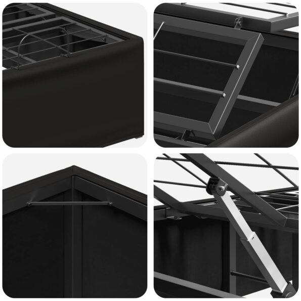 vidaXL Elektrický nastaviteľný rám postele Čierna 200 x 90 x 33,5 cm – Obrázok 8