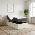 vidaXL Elektrický nastaviteľný rám postele Biela 200 x 90 x 33,5 cm