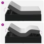 vidaXL Elektrický nastaviteľný rám postele Čierna 200 x 90 x 33,5 cm – Obrázok 10