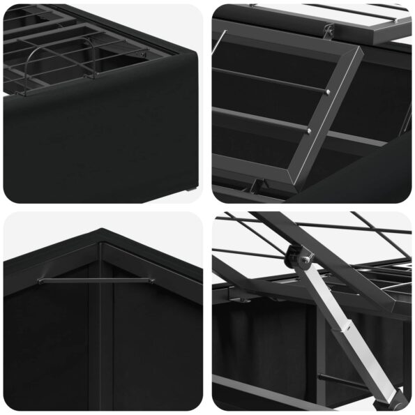vidaXL Elektrický nastaviteľný rám postele Čierna 200 x 90 x 33,5 cm – Obrázok 8
