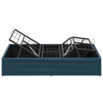 vidaXL Elektrický nastaviteľný rám postele Modrá 200 x 90 x 33,5 cm – Obrázok 7