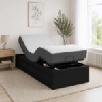 vidaXL Elektrický nastaviteľný rám postele Čierna 200 x 100 x 33,5 cm – Obrázok 4