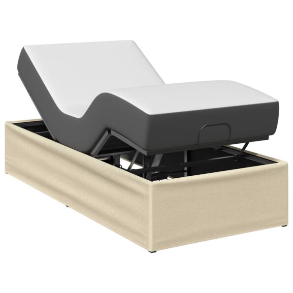 vidaXL Elektrický nastaviteľný rám postele Krémová 200 x 100 x 33,5 cm – Obrázok 3