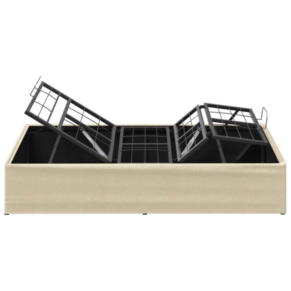 vidaXL Elektrický nastaviteľný rám postele Krémová 200 x 100 x 33,5 cm – Obrázok 7
