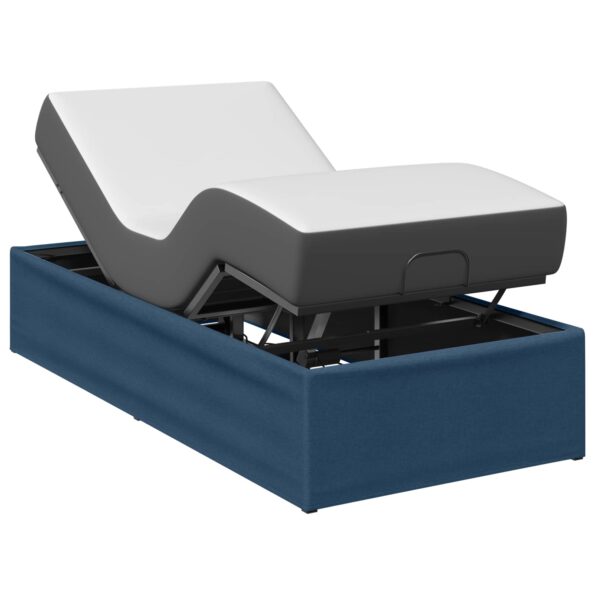 vidaXL Elektrický nastaviteľný rám postele Modrá 200 x 100 x 33,5 cm – Obrázok 3