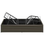 vidaXL Elektrický nastaviteľný rám postele Sivá 200 x 100 x 33,5 cm – Obrázok 7