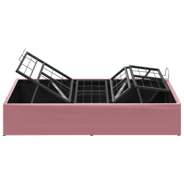 vidaXL Elektrický nastaviteľný rám postele Ružová 200 x 100 x 33,5 cm – Obrázok 7